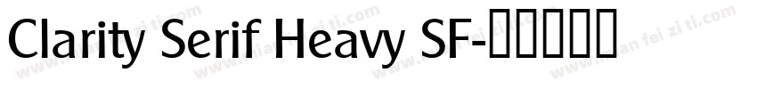 Clarity Serif Heavy SF字体转换